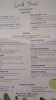 Larb Thai menu