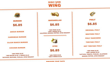 Discover Wing menu