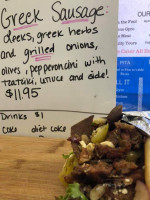 Meat And Greek Truck menu