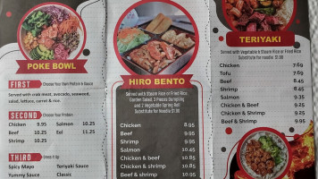 Hiro Bento House menu
