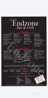 End Zone And Grill menu