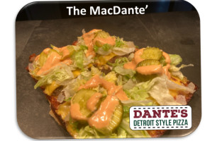 Dante's Pizza Company food