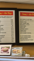 Jimmy's Hot Dogs menu