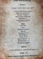 Iron Horse Grill menu