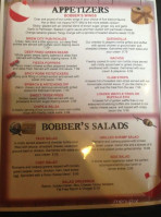 Bobber's menu