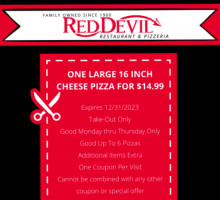 Red Devil Italian Pizzeria food