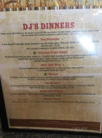 D J's Pizza menu