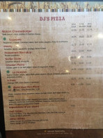 D J's Pizza menu