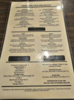 Frontier Cafe menu