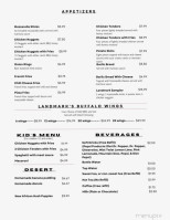 Landmark Family menu