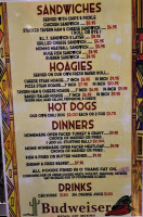 Cantina menu