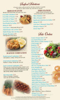 The American Diner menu