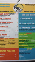 Guapo Taco menu