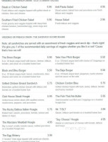 Eau Claire Street Cafe menu