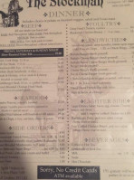 Stockman menu