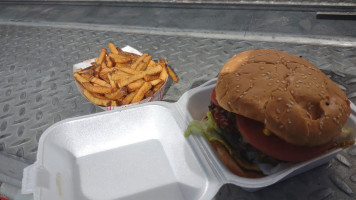 George And John's Origjnal Burgers Fries food