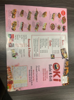 Oki Sushi Grill menu