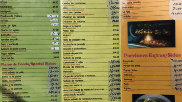 El Salto Del Fraile menu