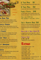 Taco Joe's menu