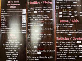 Taqueria Mi Sabino menu