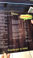 El Mazorcazo menu