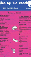 Paddles Food Truck menu