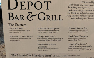 Depot Grill menu