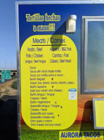 Aurora Tacos menu