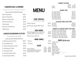 Lobster Claw Take Out menu