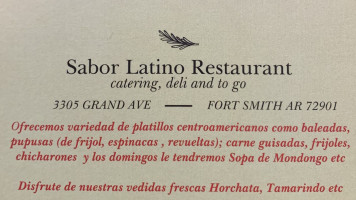 Sabor Latino New York Style food