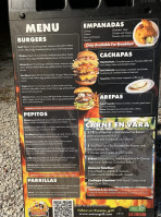 Waros Grill Venezuelan Food Truck menu
