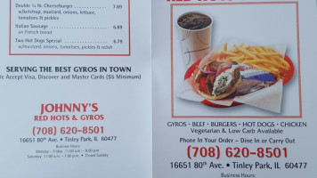 Johnnys Red Hots And Gyros food