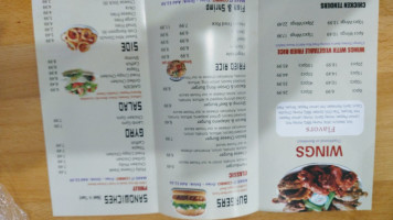 R Burger N Wings menu
