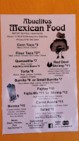 Abuelito's Mexican Food menu