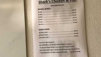 Sharky’s Fish And Chicken menu