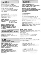Chelsea Pub & Inn  menu