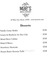Mae’s West Chester menu