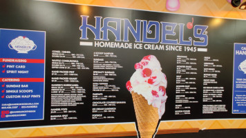 Handels Homemade Ice Cream menu