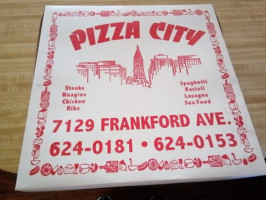 Pizza City menu