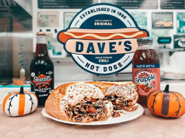 Dave's Hot Dogs food