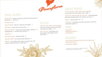 Passiflora menu
