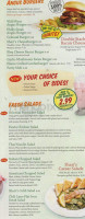 Shari's Cafe and Pies menu