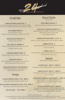 Cafe 24 Hundred menu