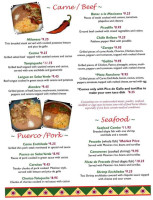 Cocina Mexicanna Incorporated menu