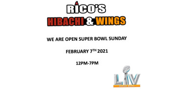 Rico’s Hibachi Wings food