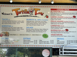 Tortilla Town menu