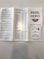Bagel Hero menu