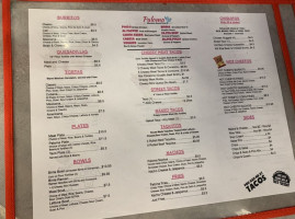 Paloma Mexican Street Food menu