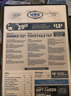 Nwb Next Whiskey menu