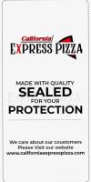California Express Pizza food